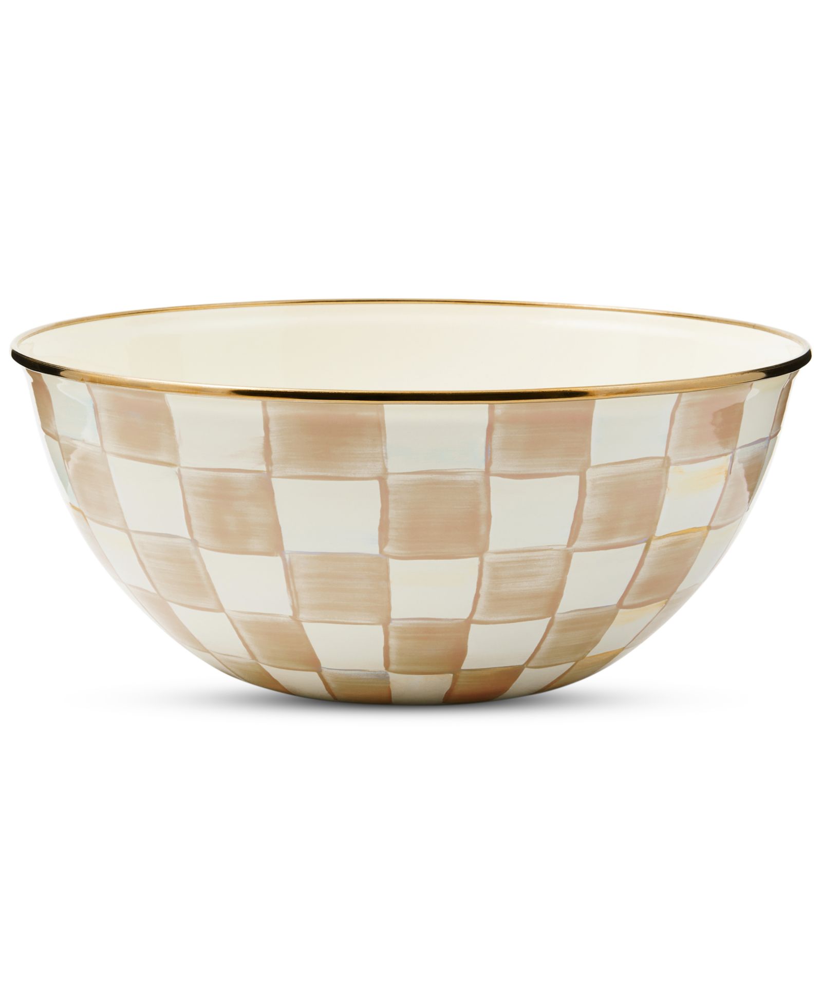 Миска MacKenzie-Childs Mocha Check 128-oz.