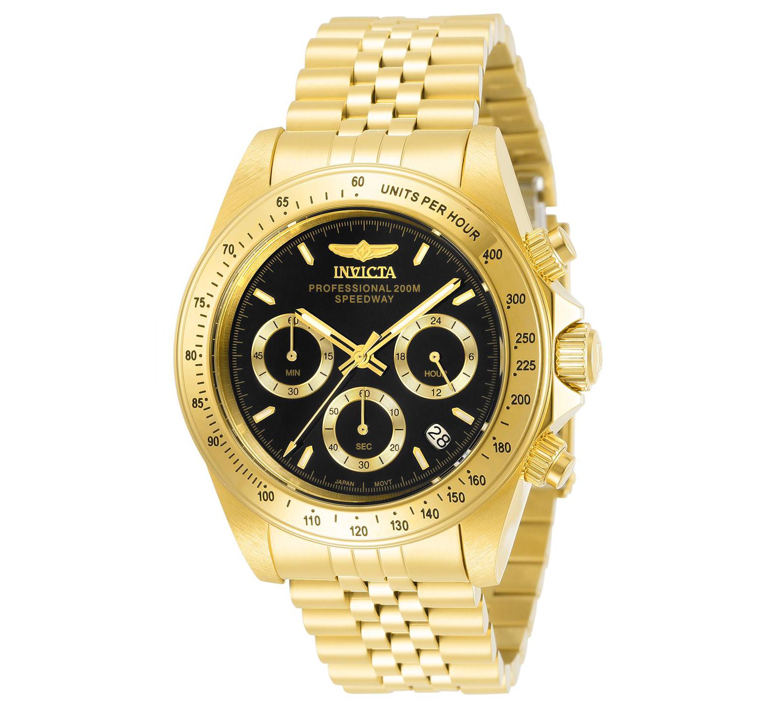 Invicta Men's 31001 Speedway Quartz Chronograph Black Dial Watch