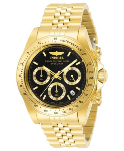 Invicta Men's 31001 Speedway Quartz Chronograph Black Dial Watch