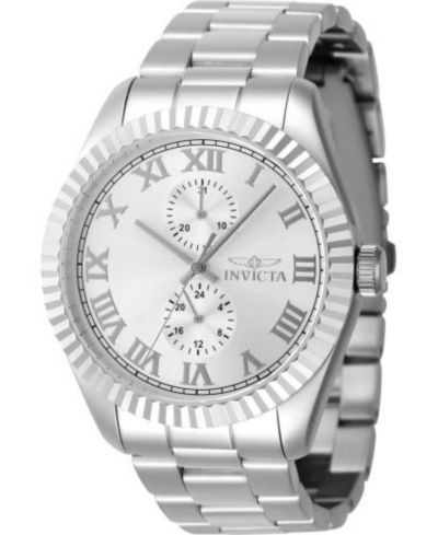 Invicta Men's 47421 Specialty Quartz Multifunction Silver Dial Watch