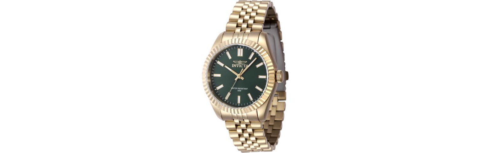 Invicta Women's 47505 Specialty Quartz 3 Hand Green Dial Watch