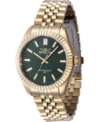 Invicta Women's 47505 Specialty Quartz 3 Hand Green Dial Watch
