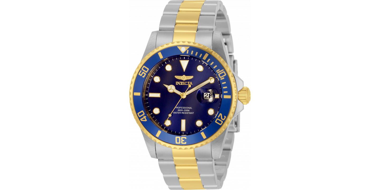 Мужские часы Invicta 33268 Pro Diver Quartz с синим циферблатом