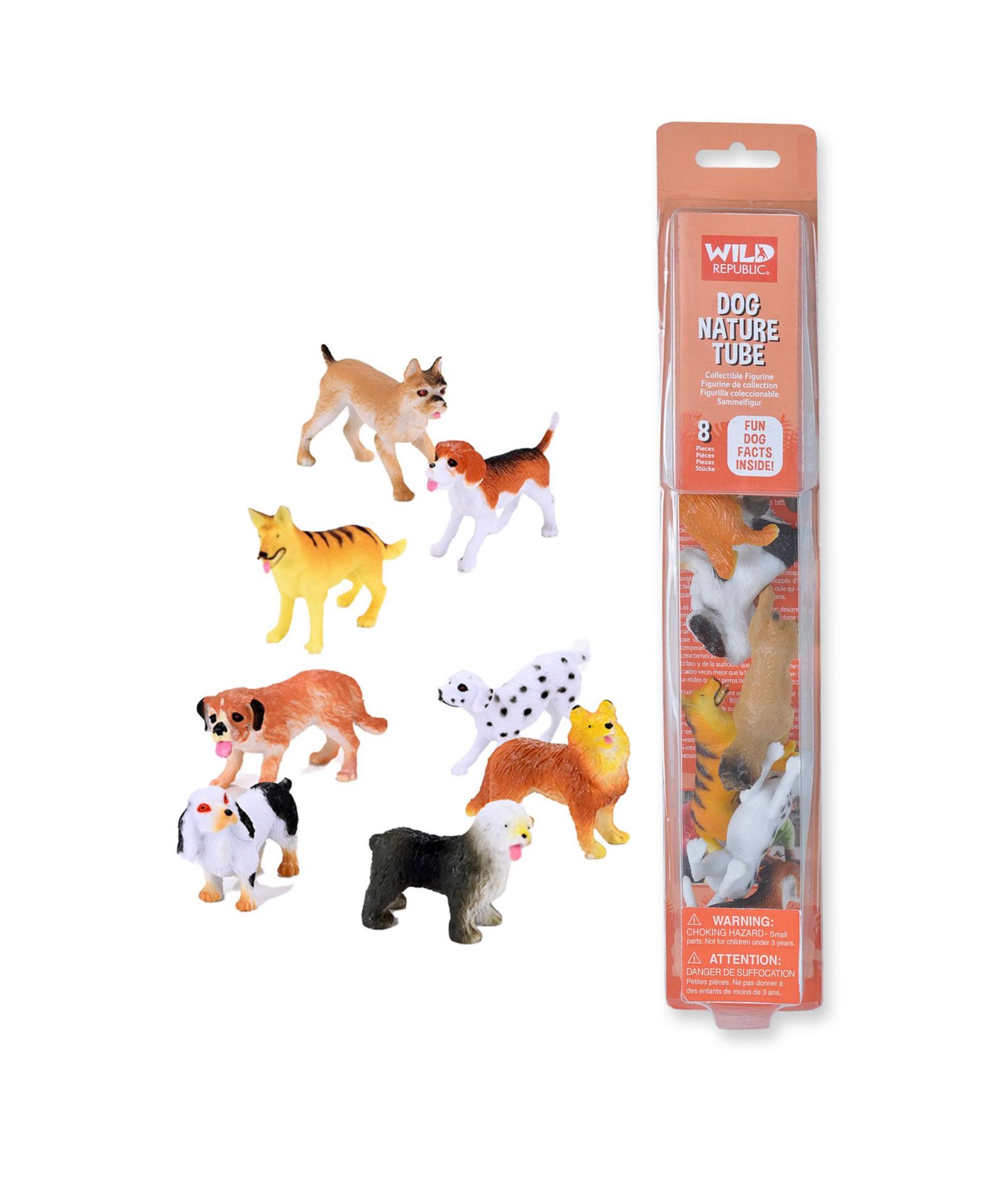 Фигурки животных Wild Republic Nature Tube Dog Figurines 8 Pieces
