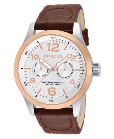Invicta Men's 13010 I-Force  Quartz Multifunction Silver Dial Watch