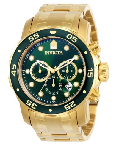 Invicta Мужские часы Pro Diver Quartz Chronograph Green Dial