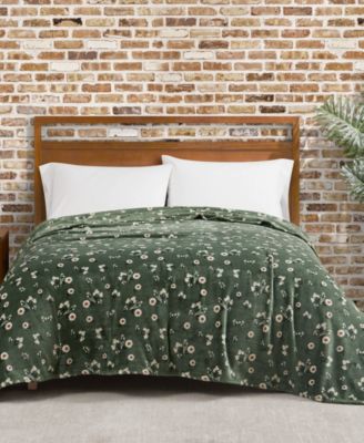Lucky Brand Daisy Floral Cozy Plush Blanket, Full/Queen