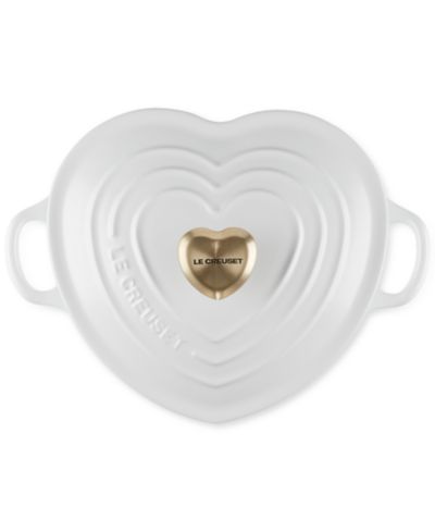 Le Creuset традиционная жаровня Heart Cocotte из эмалированной чугунной сковороды 1.25-Quart