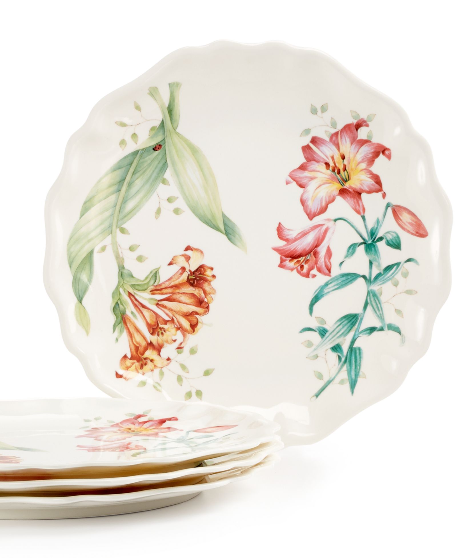 Набор тарелок Lenox Butterfly Meadow Melamine 4 шт