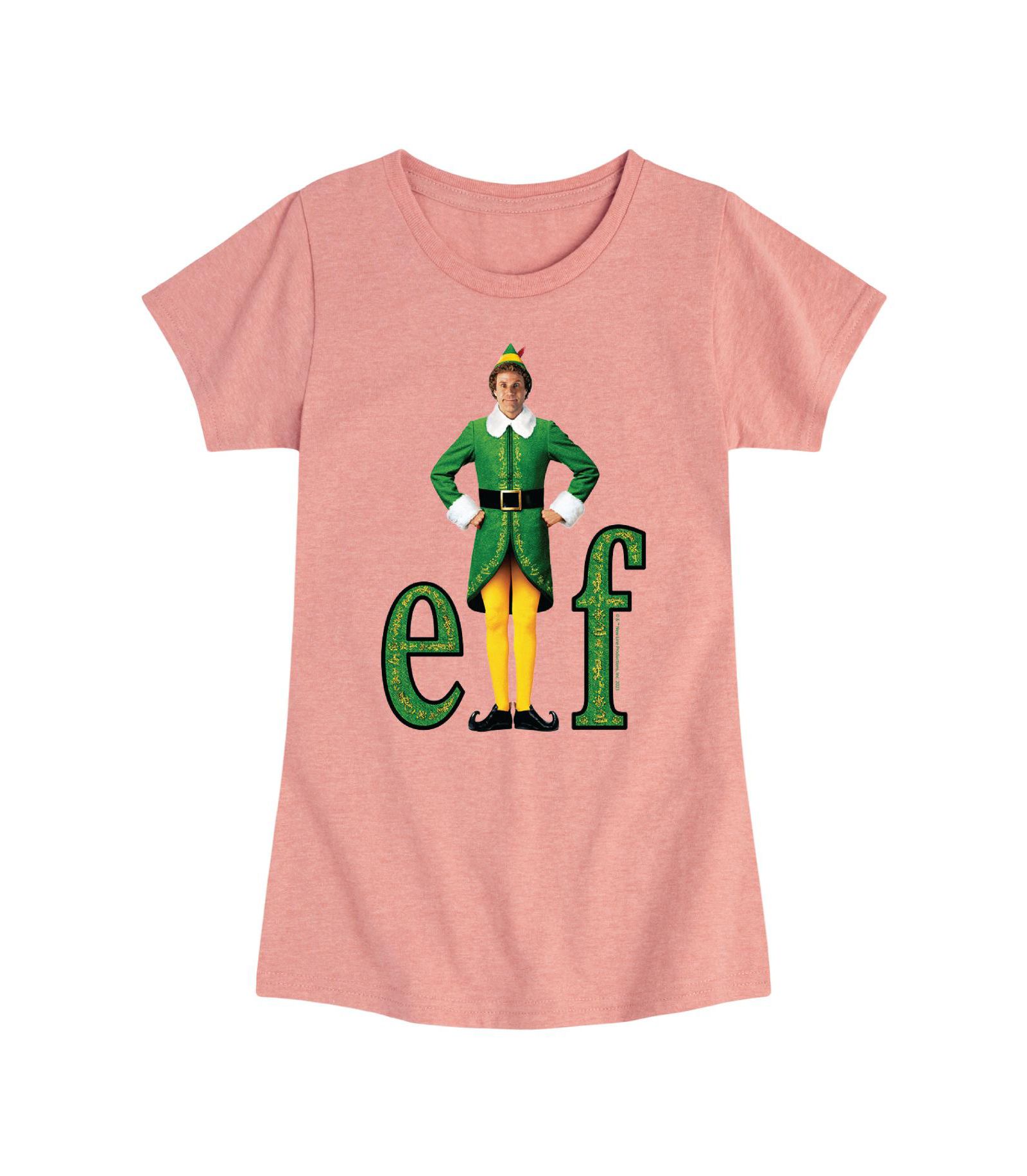 Футболка Elf с графикой Holiday Elf для девочек