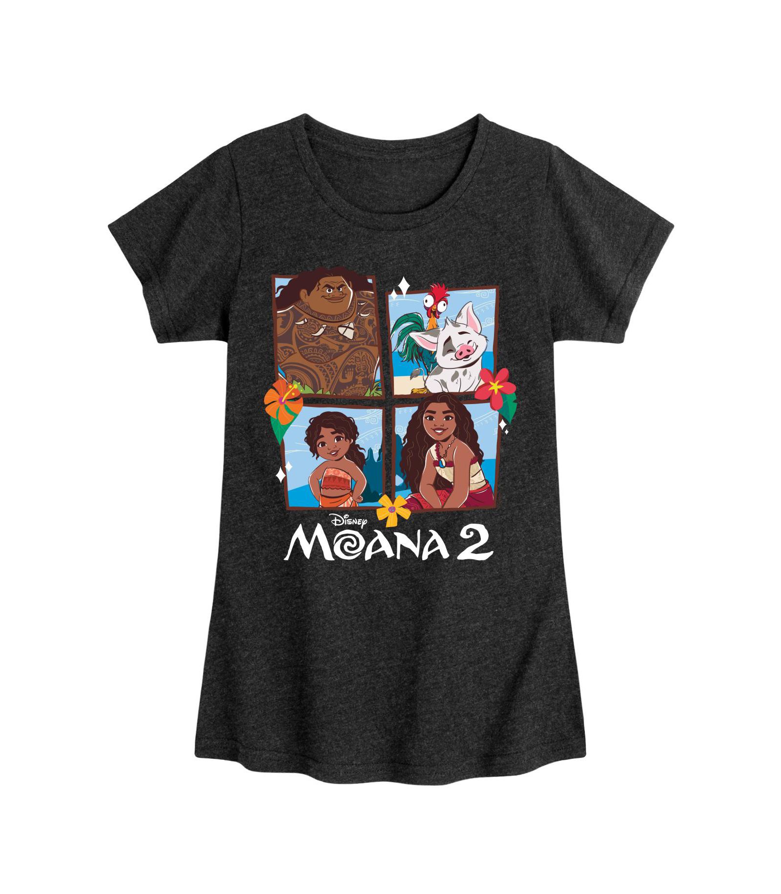 Детская футболка Disney Moana 2 Grid Graphic Short Sleeve Tee