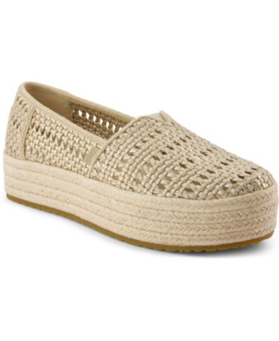 TOMS Women's Valencia  Slip-On Platform Espadrille