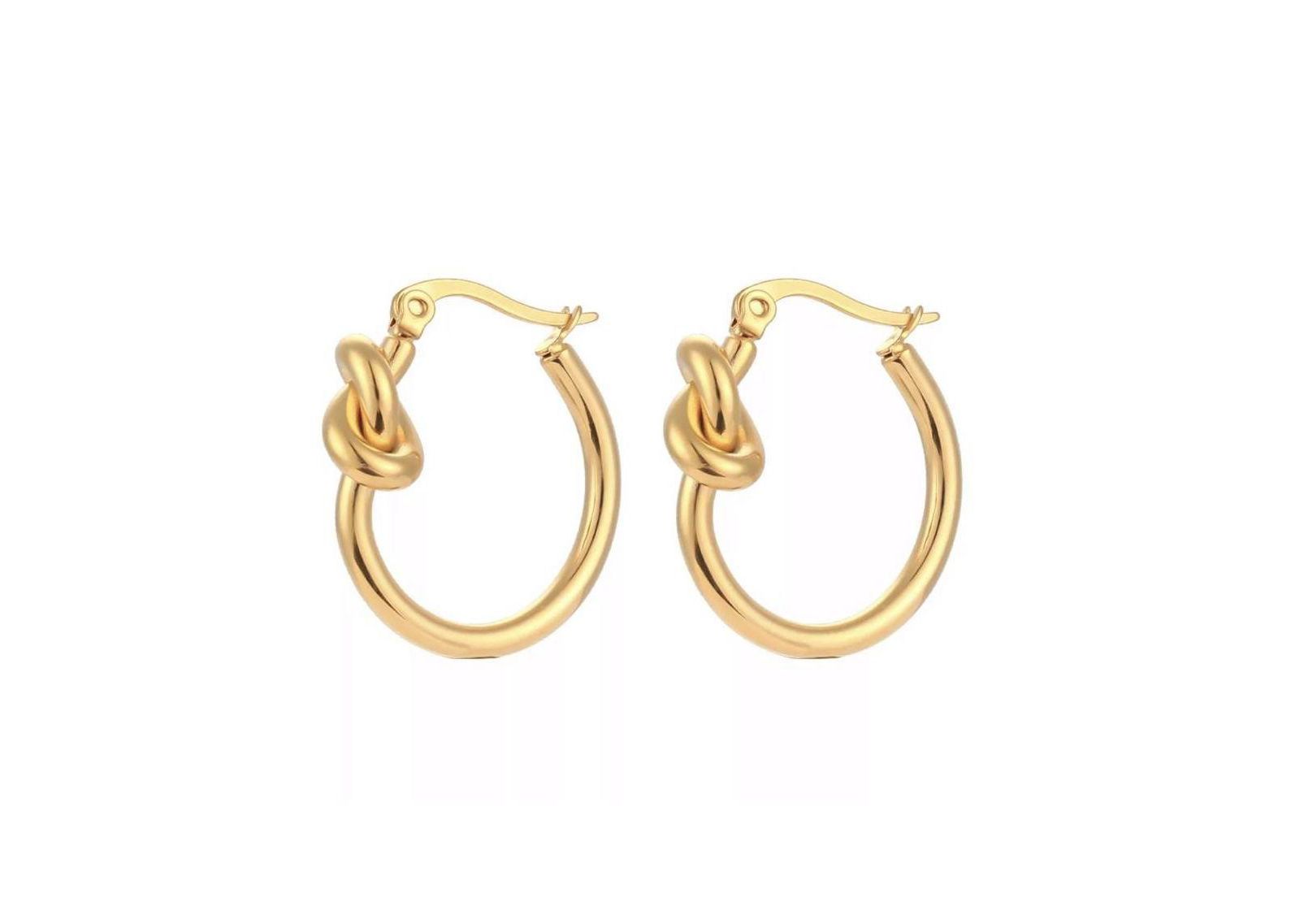 Серьги-кольца Salty Cali Knot Hoops