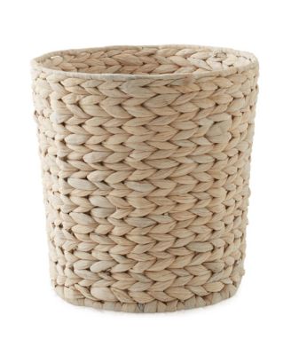 Casafield Hyacinth Waste Basket Woven Garbage Trash Can