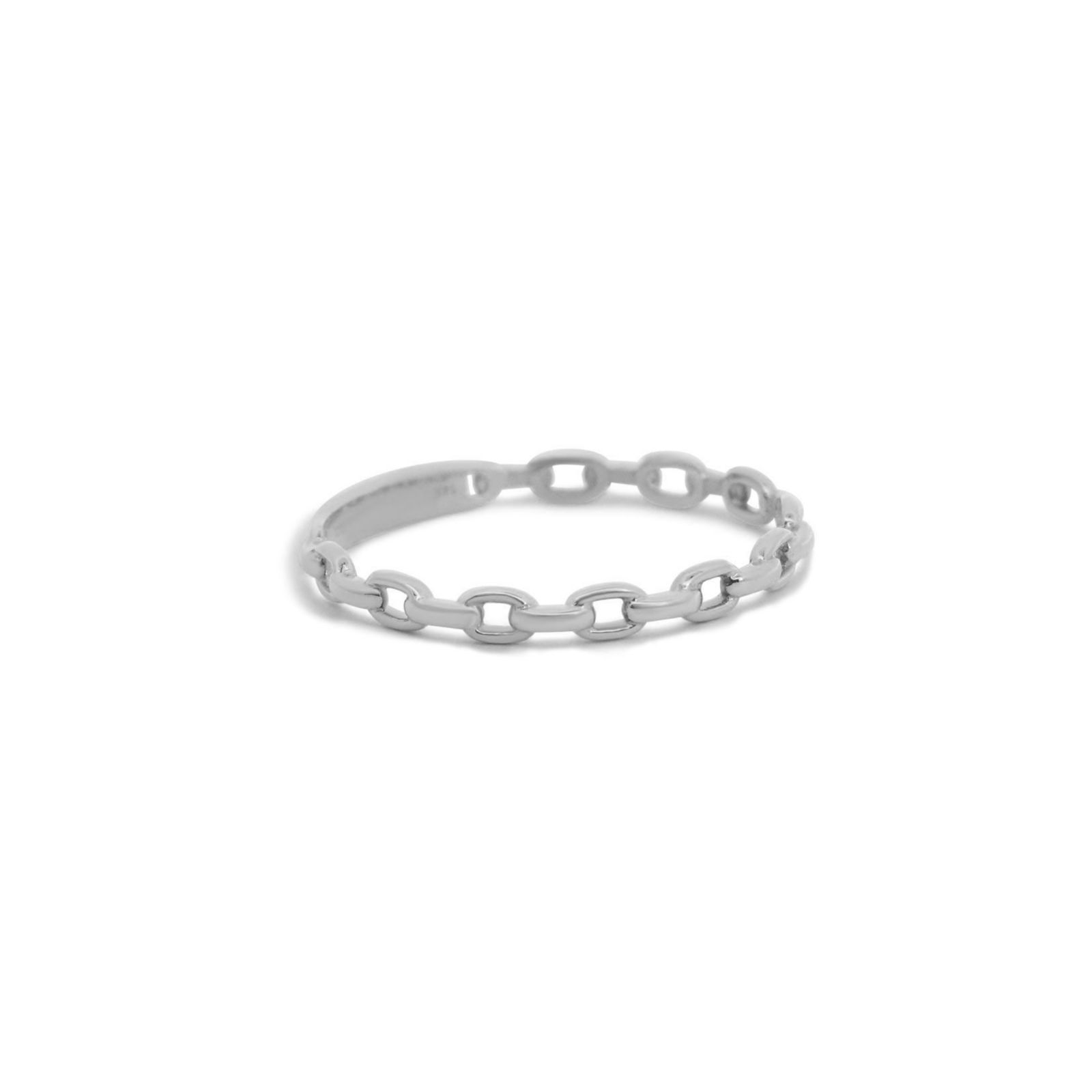 The Lovery кольцо Oval Link, 14K White Gold