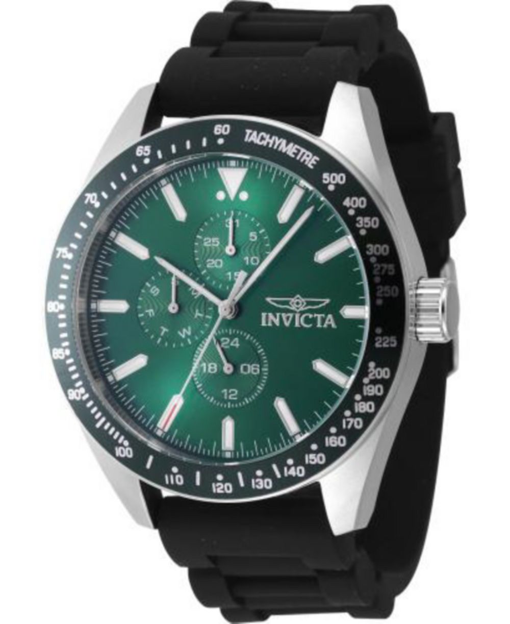 Invicta мужские кварцевые хронографы Aviator 47591 с зеленым циферблатом