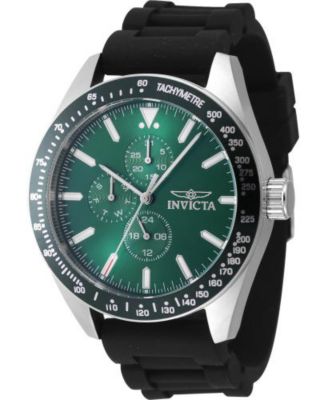 Invicta мужские кварцевые хронографы Aviator 47591 с зеленым циферблатом