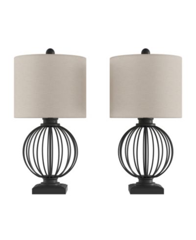Lavish Home Набор настольных ламп в стиле Modern Rustic Farmhouse, 26"