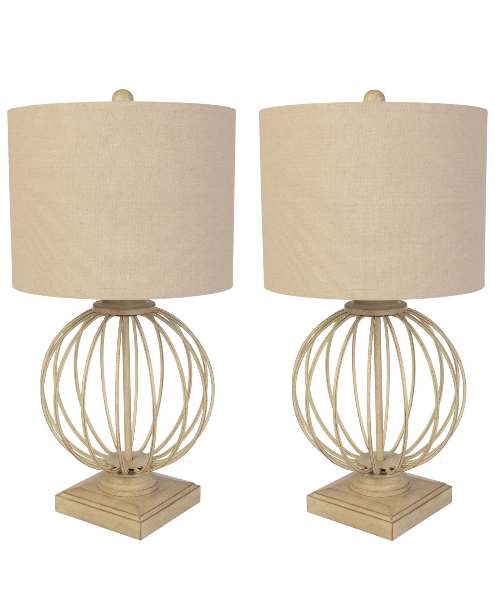 Lavish Home 28" USB Charging LED Table Lamp Set