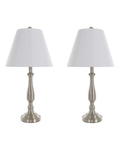Набор настольных ламп Lavish Home 25.5" Brushed Steel