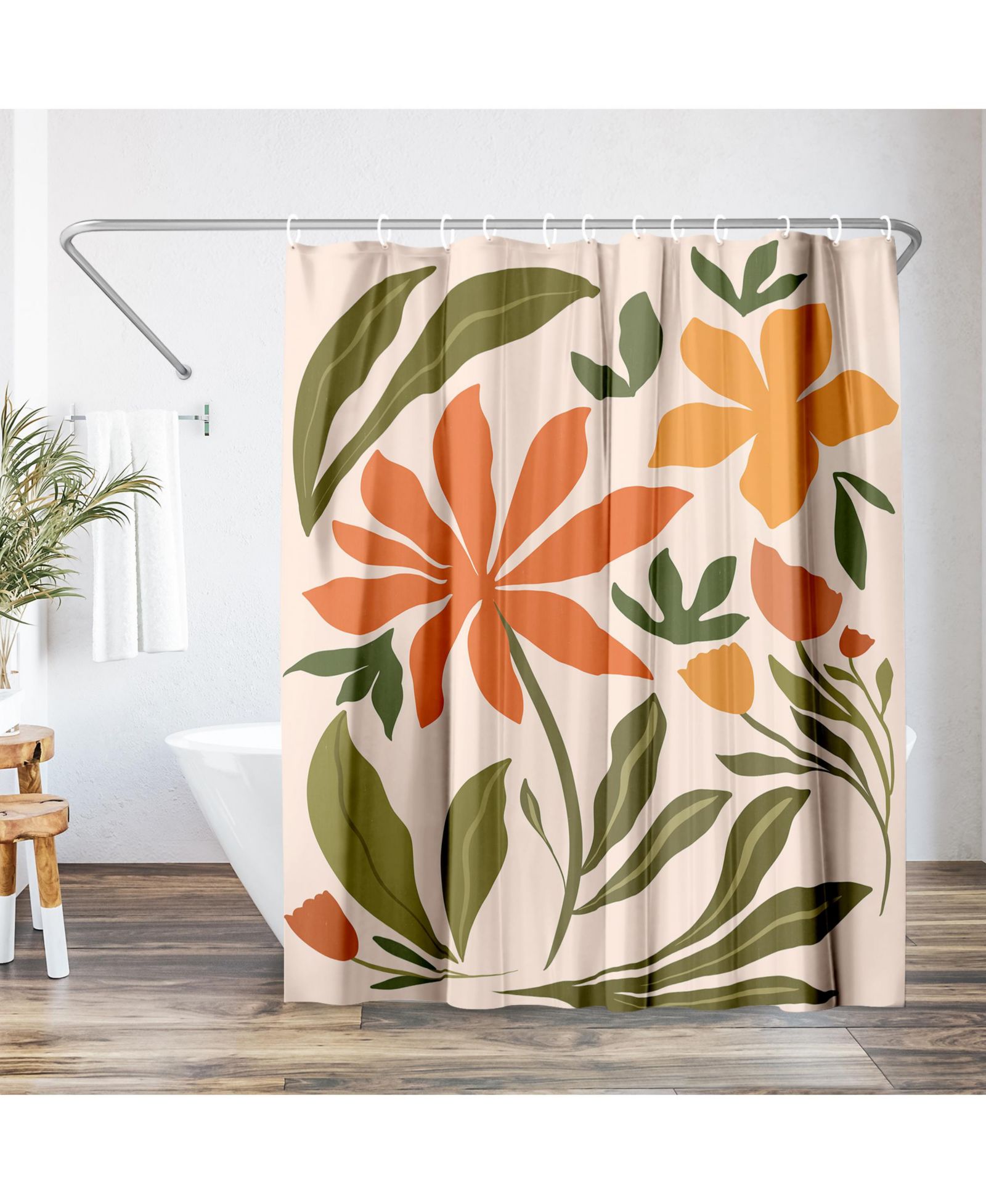 Штора Americanflat 71x74 A Warm Day Shower Curtain - 100% Polyester