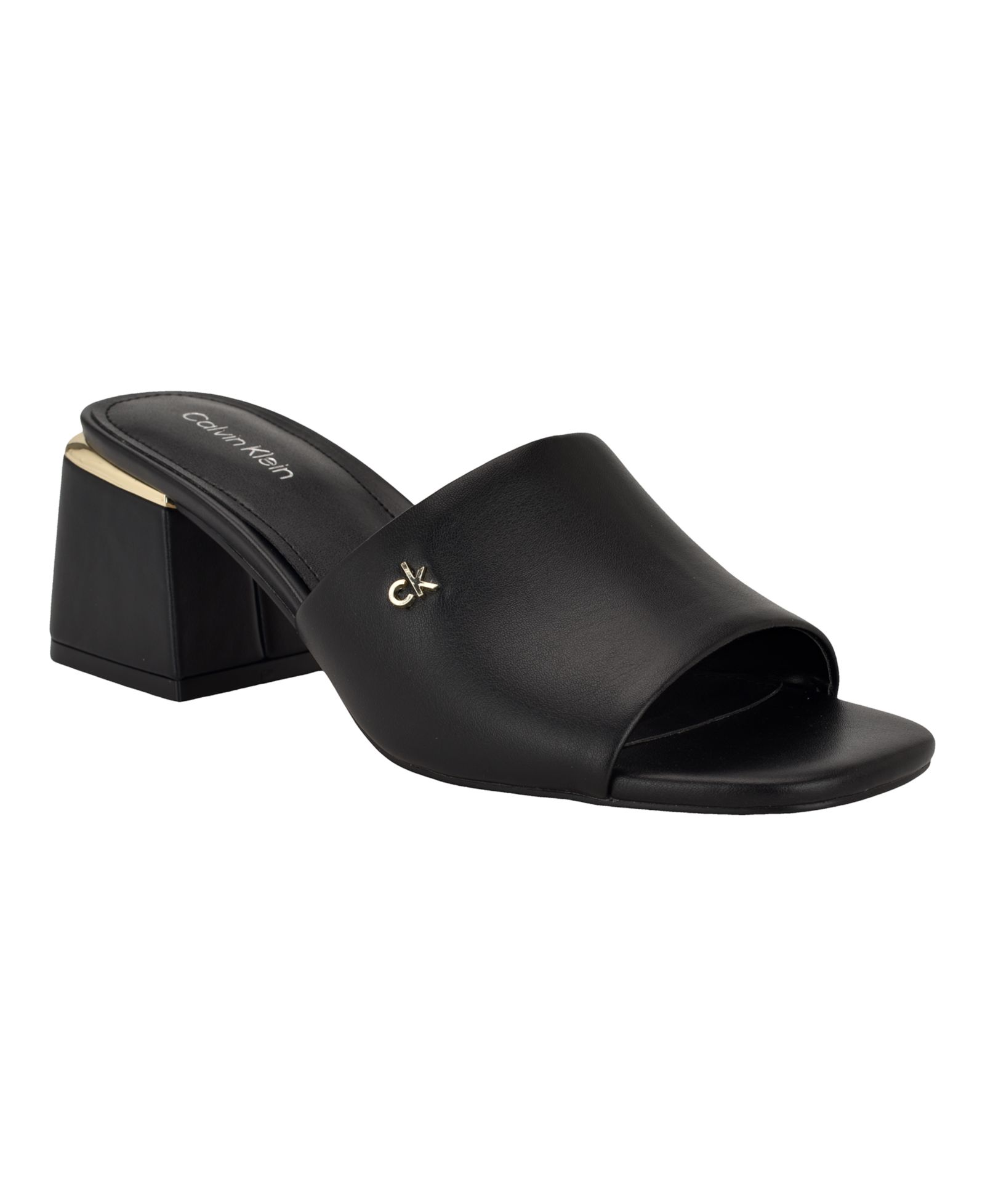Calvin Klein Rowena Block Heel Slip-On Dress Sandals