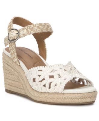 Lucky Brand Women's Coyna Floral Lace Espadrille Wedge Sandals
