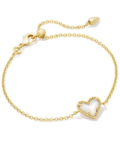 Браслет Kendra Scott 14k Gold-Plated Red Illusion Heart Adjustable Link