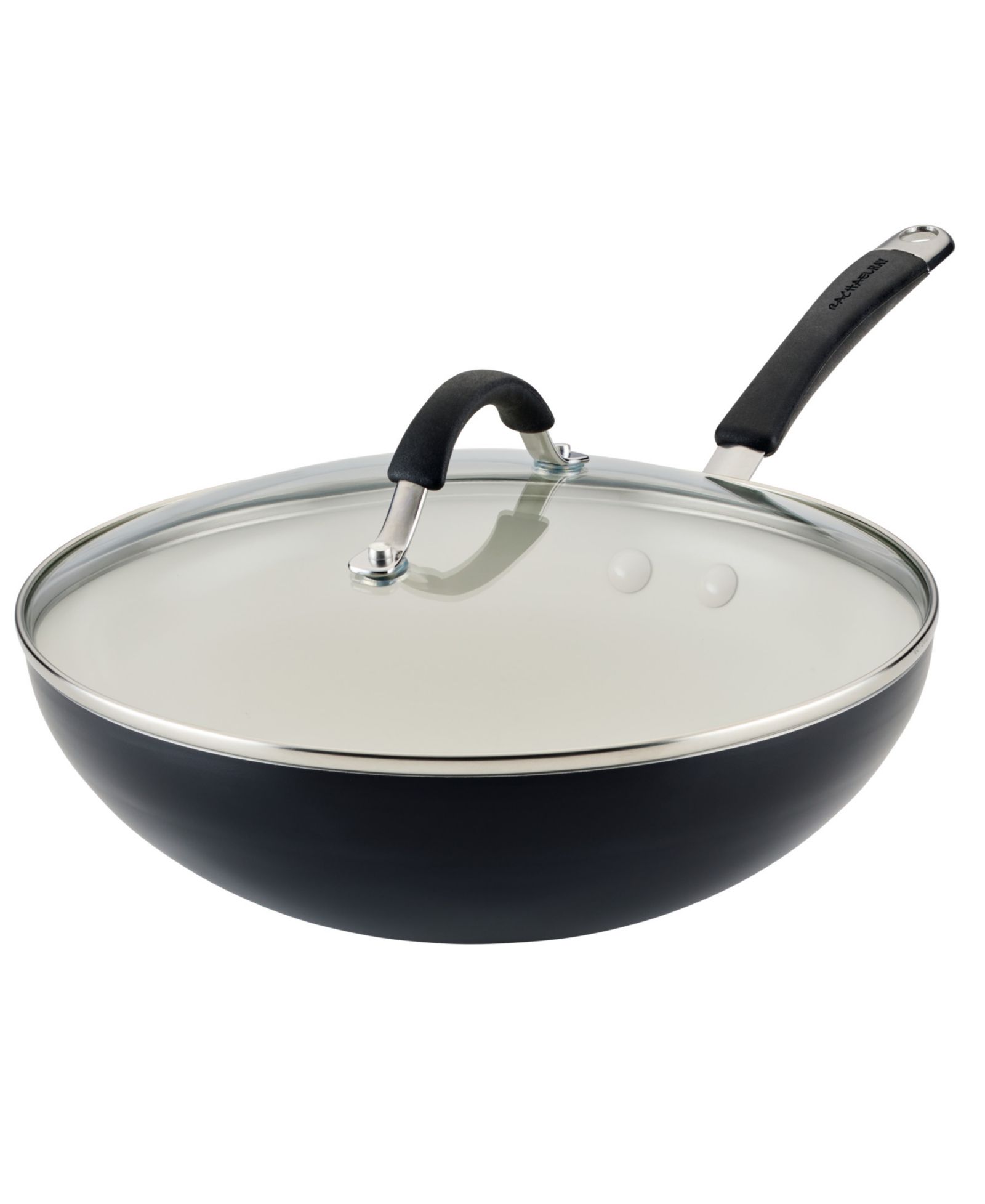 Rachael Ray Cucina Ceramic Nonstick 11" Stir Fry Pan with Lid, Exclusively at Macy's