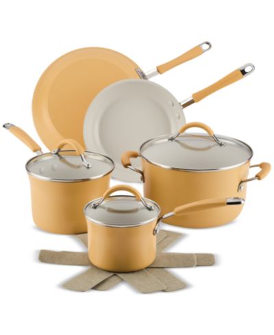 Набор кухонной посуды из 10 предметов Rachael Ray Cucina Ceramic Nonstick