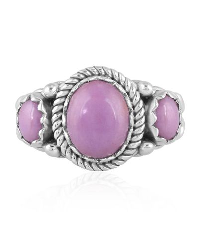 Кольцо American West Jewelry Sterling Silver Phosphosiderite 3-Stone, Size 5