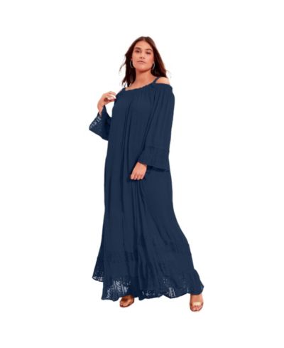 June & Vie Women's June and Vie Off-The-Shoulder Maxi Dress