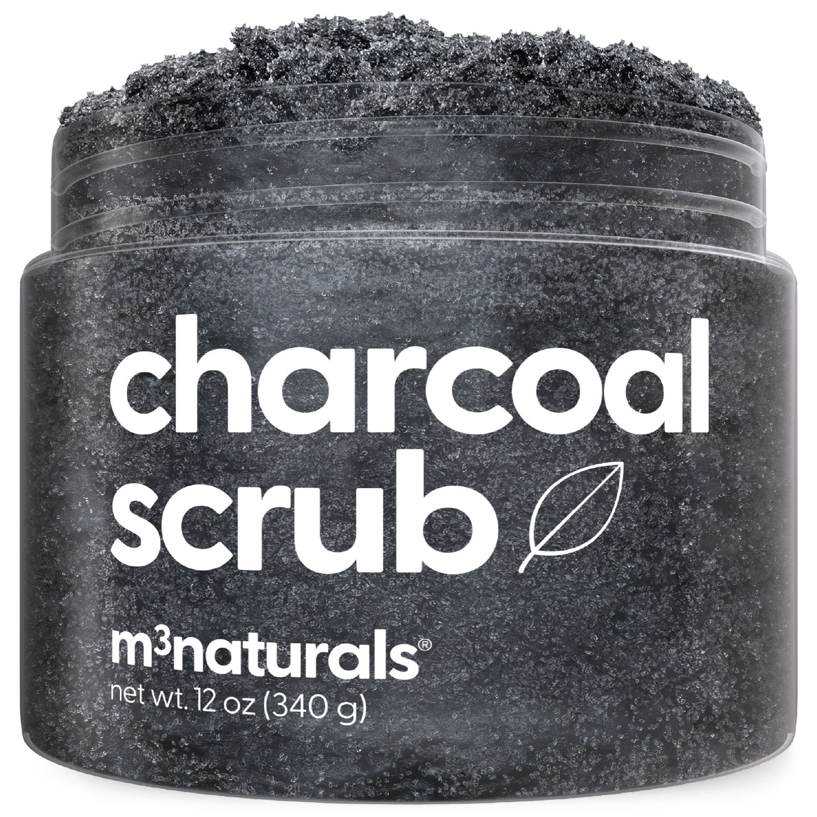 M3 | Charcoal Exfoliating Body Scrub | with Collagen | 12 oz