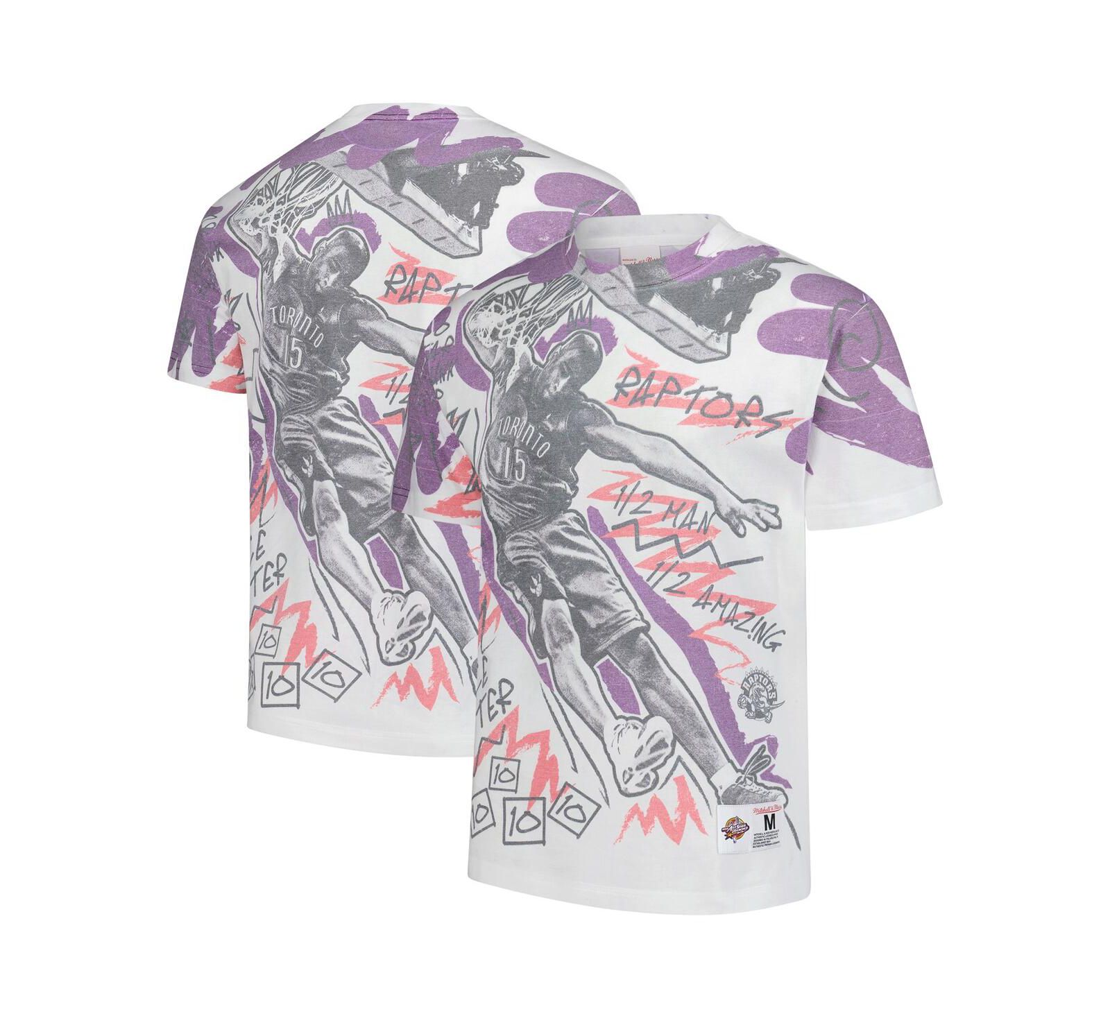 Mitchell & Ness Men's Vince Carter White 2000 NBA All-Star Game Showstopper T-Shirt