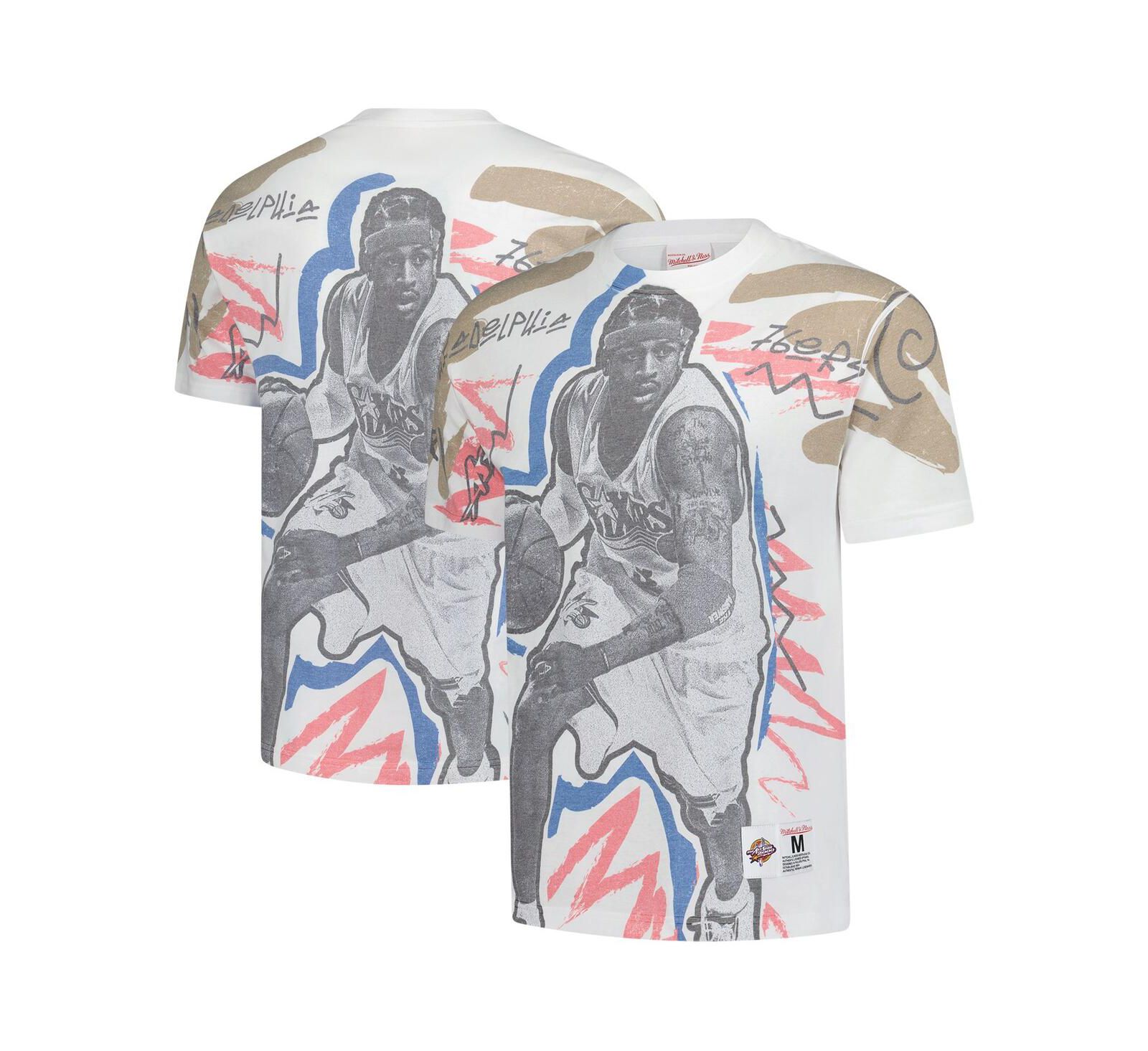 Мужская футболка Mitchell & Ness Allen Iverson White 2000 NBA All-Star Game Showstopper