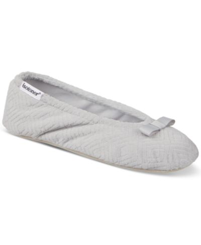 Isotoner Signature Women's Gemma Microterry Ballerina Slippers