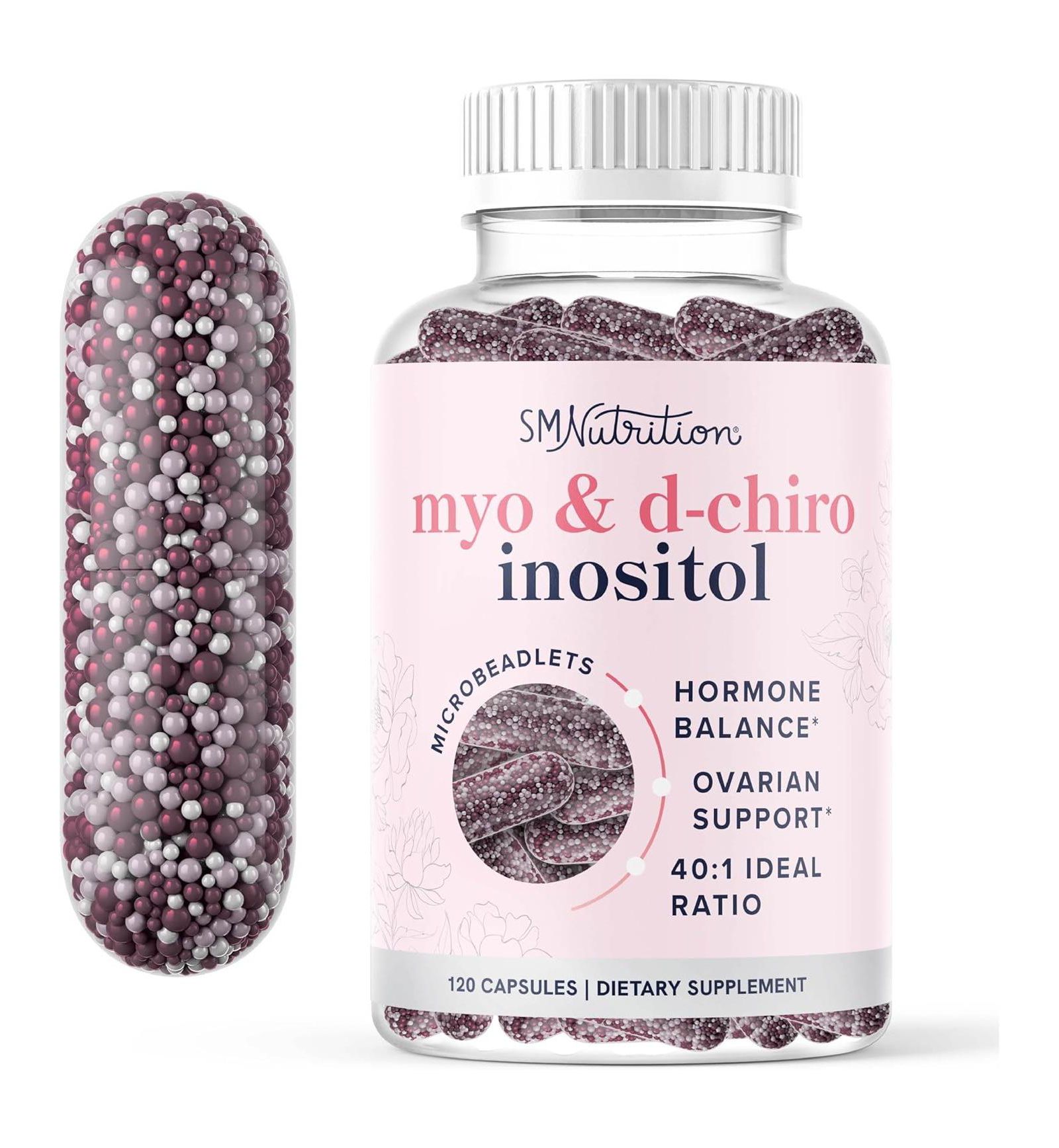 Добавка SMNutrition Myo-Inositol & D-Chiro Inositol для гормонального баланса 120 Capsules