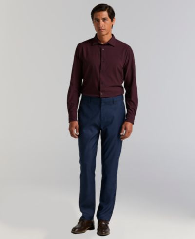 Perry Ellis Portfolio Men's Modern-Fit Sharkskin Dress Pants