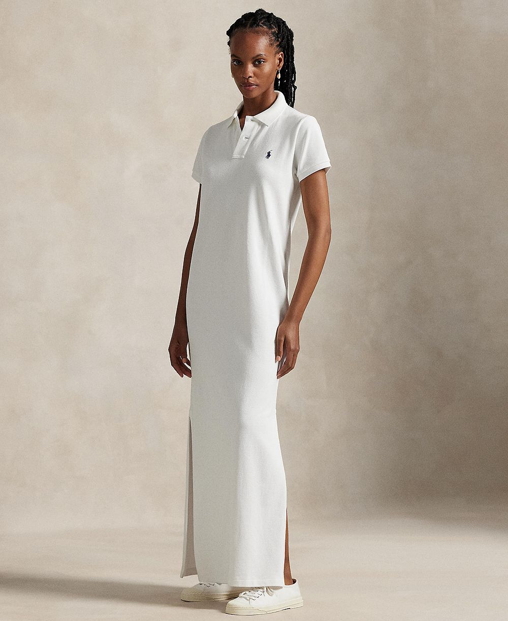Polo Ralph Lauren Женское хлопковое поло-платье из сетки