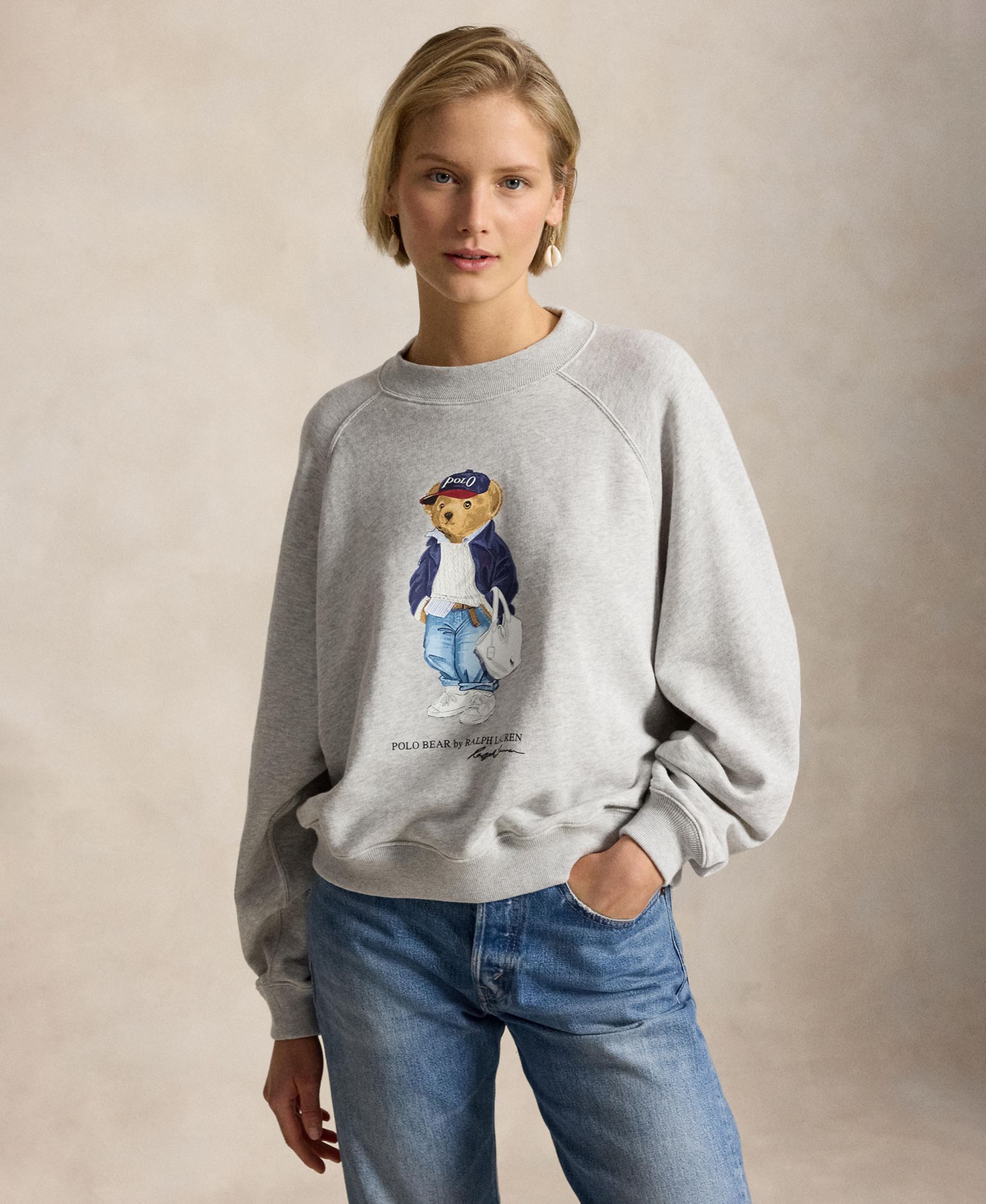 Женский свитшот Polo Ralph Lauren Polo Bear Lightweight Fleece Crewneck