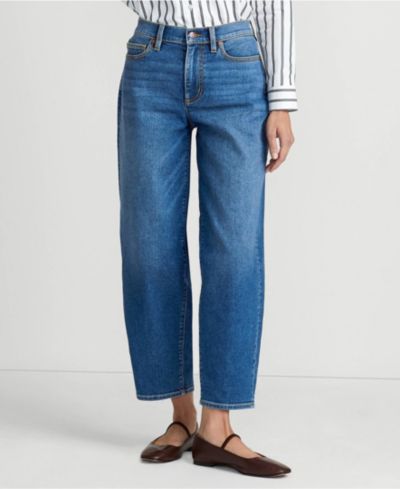 Женские джинсы Lands' End Recover High Rise Barrel Leg Ankle