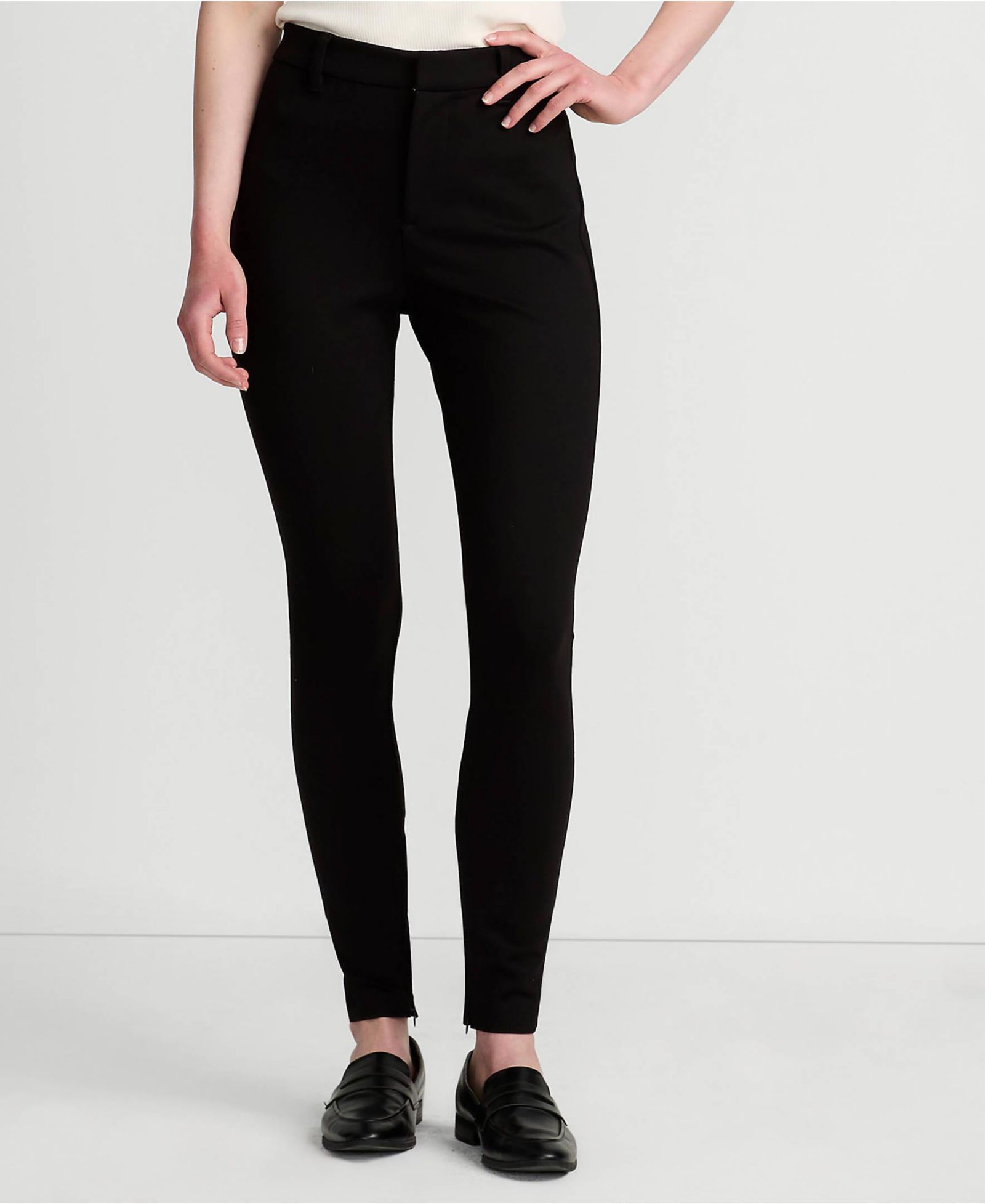 Lands' End Women's High Rise Ponte Polished Leggings