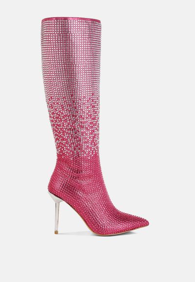 London Rag Женские высокие сапоги Orymple Shiny Rhinestone Studded