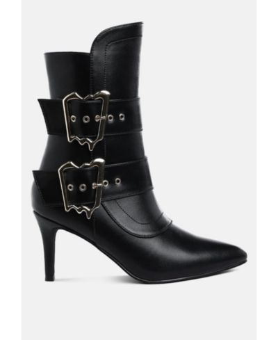 Ботильоны London Rag Womens Ebera Chunky Buckle Strap Ankle Boots