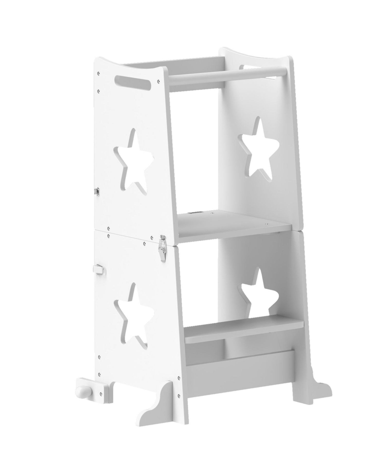Qaba 2 in 1 Toddler Kitchen Helper Tower