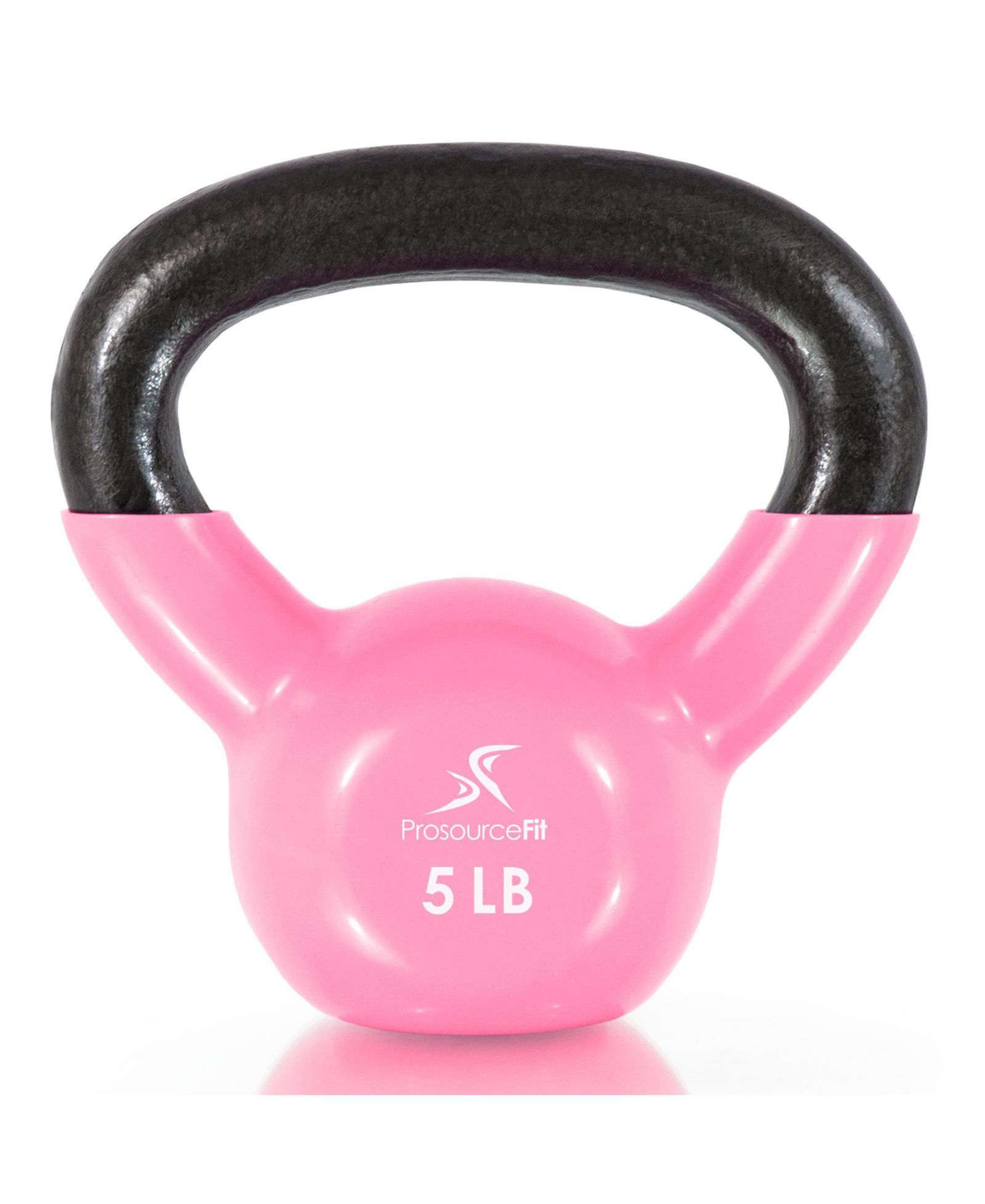 ProsourceFit Vinyl Coated Iron Kettlebell, 5lb