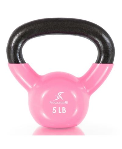 ProsourceFit Vinyl Coated Iron Kettlebell, 5lb