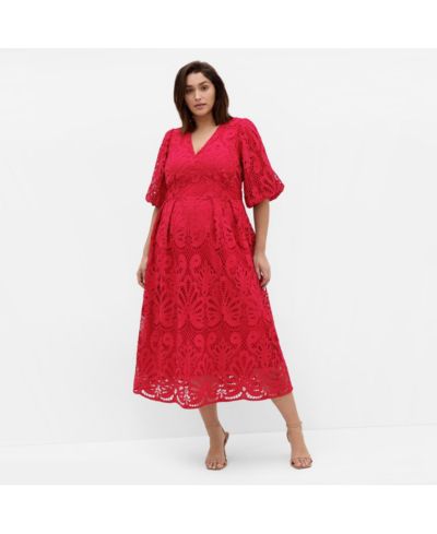 CITY CHIC Women's Kylee Embroidered Midi Dress