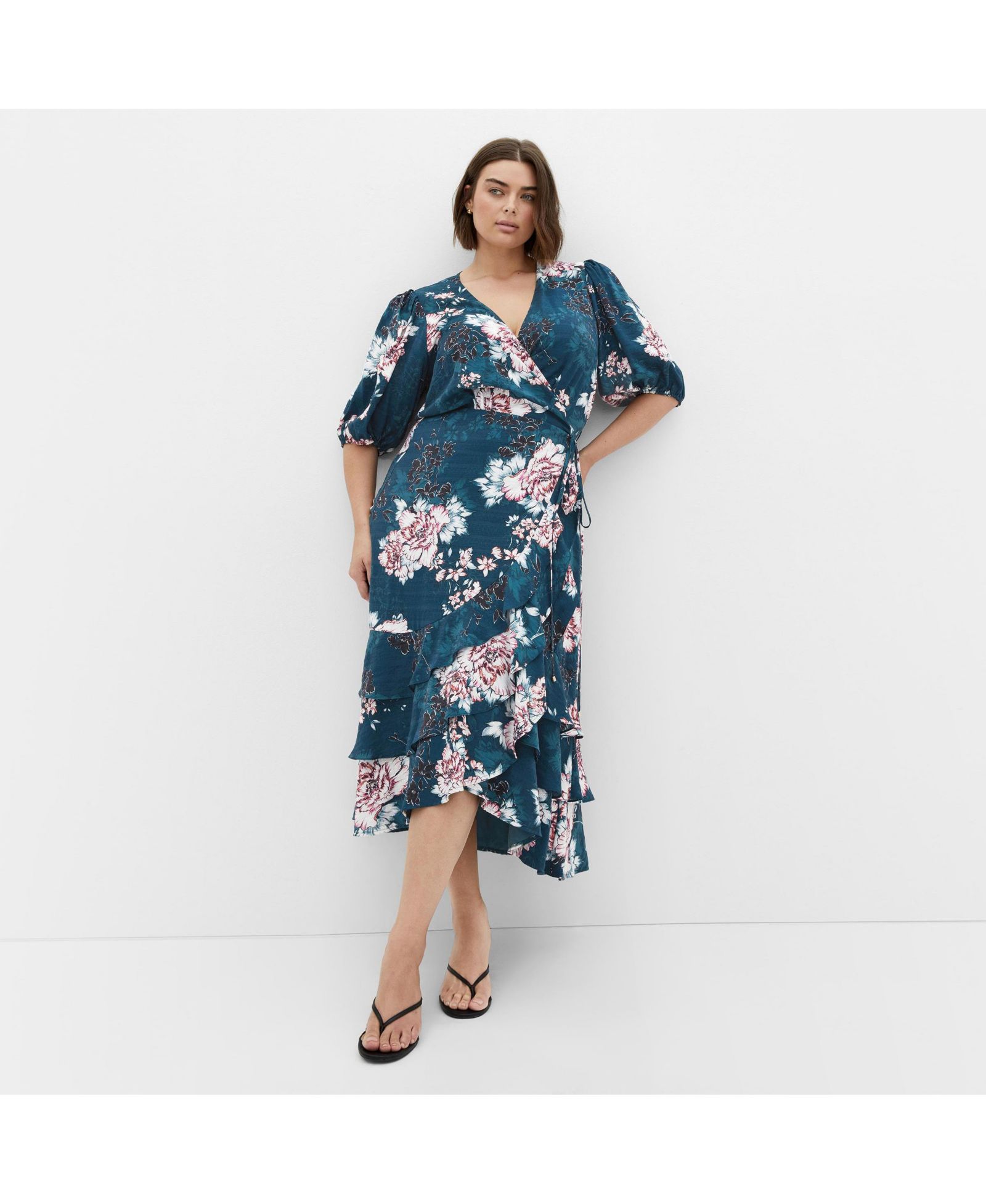 Платье Plus Size CITY CHIC Bea Floral
