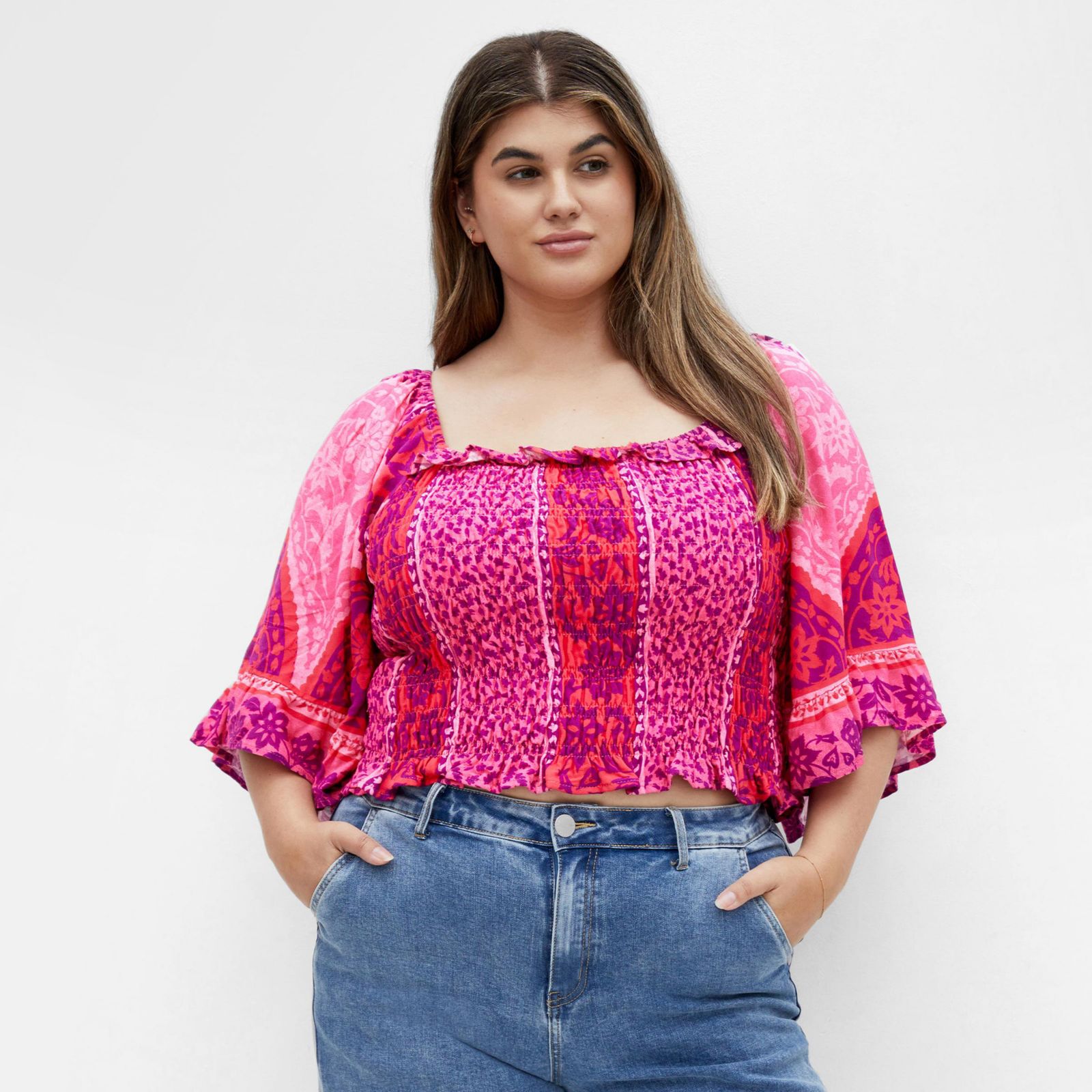 CITY CHIC Women's Samara Print Top